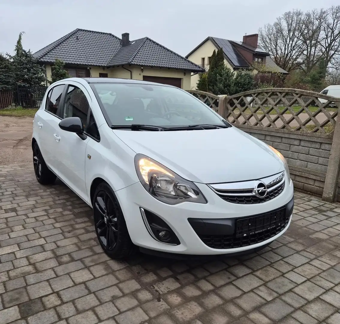Opel Corsa ColorEditioTüv12/27Scheckh.Sitzh.Lenkh.Pdc Blanc - 1