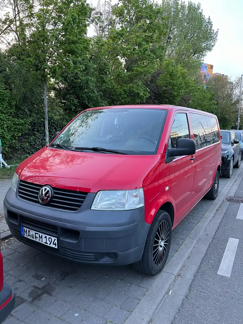 Volkswagen T5 Transporter Kombi lang Rouge - 1