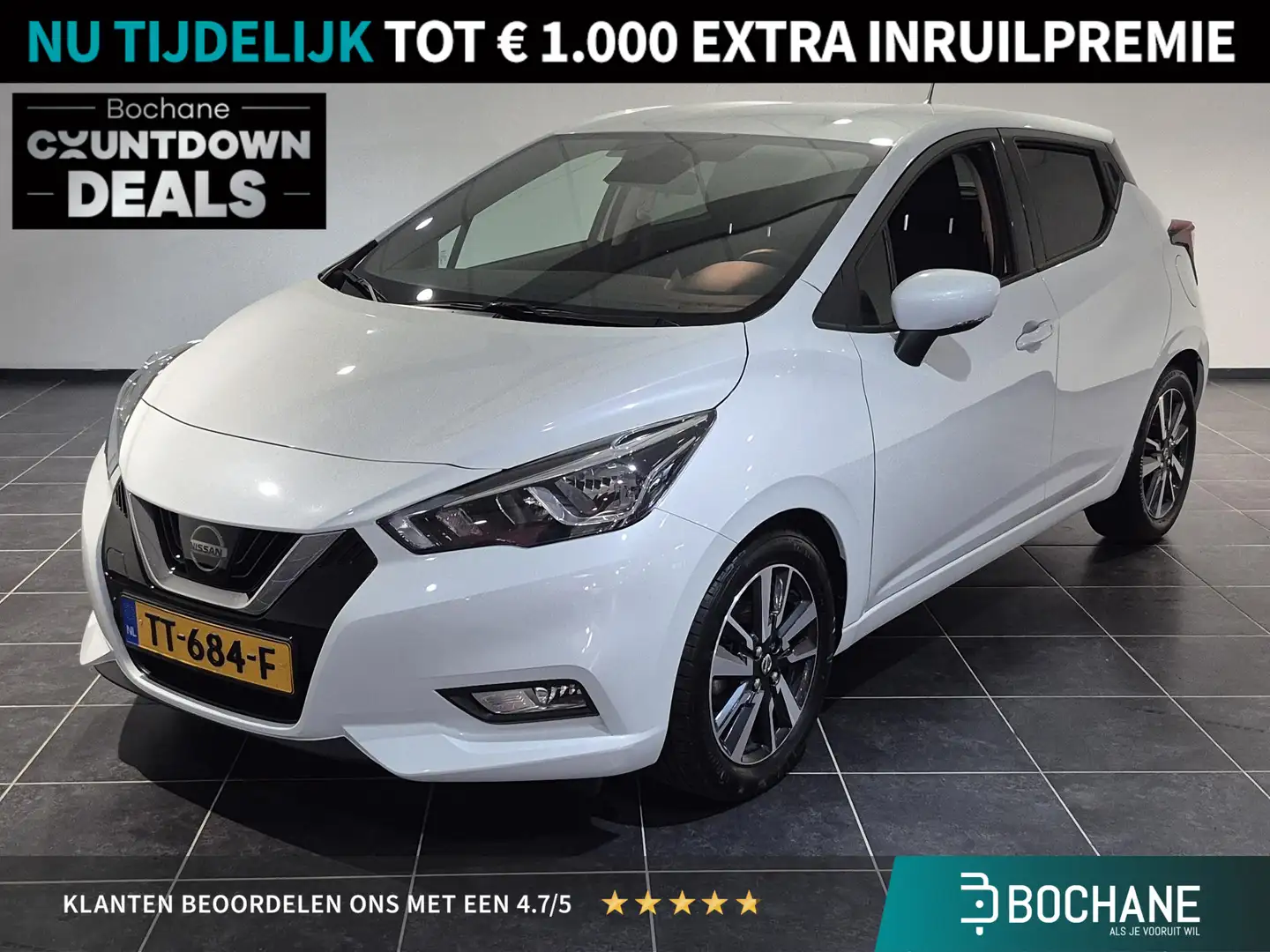 Nissan Micra 0.9 IG-T N-Connecta Blanc - 1