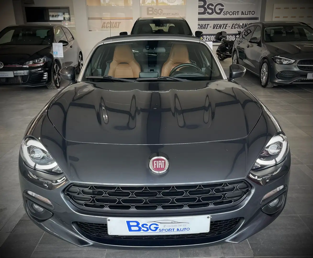 Fiat 124 Spider 1.4 MultiAir*CAMERA*GPS*RADAR*CUIR*LED*XENON*EURO6 Gris - 2