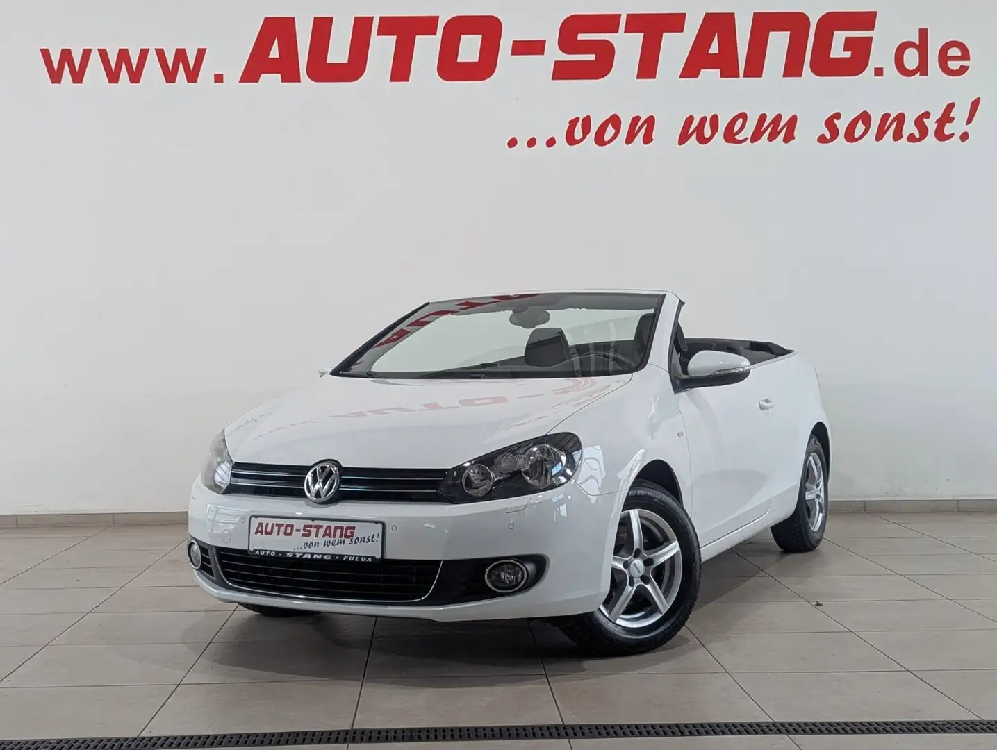 Volkswagen Golf VI Cabriolet Cup*WINDSCHOTT+SH+NAVI+15"LMF* Blanc - 1