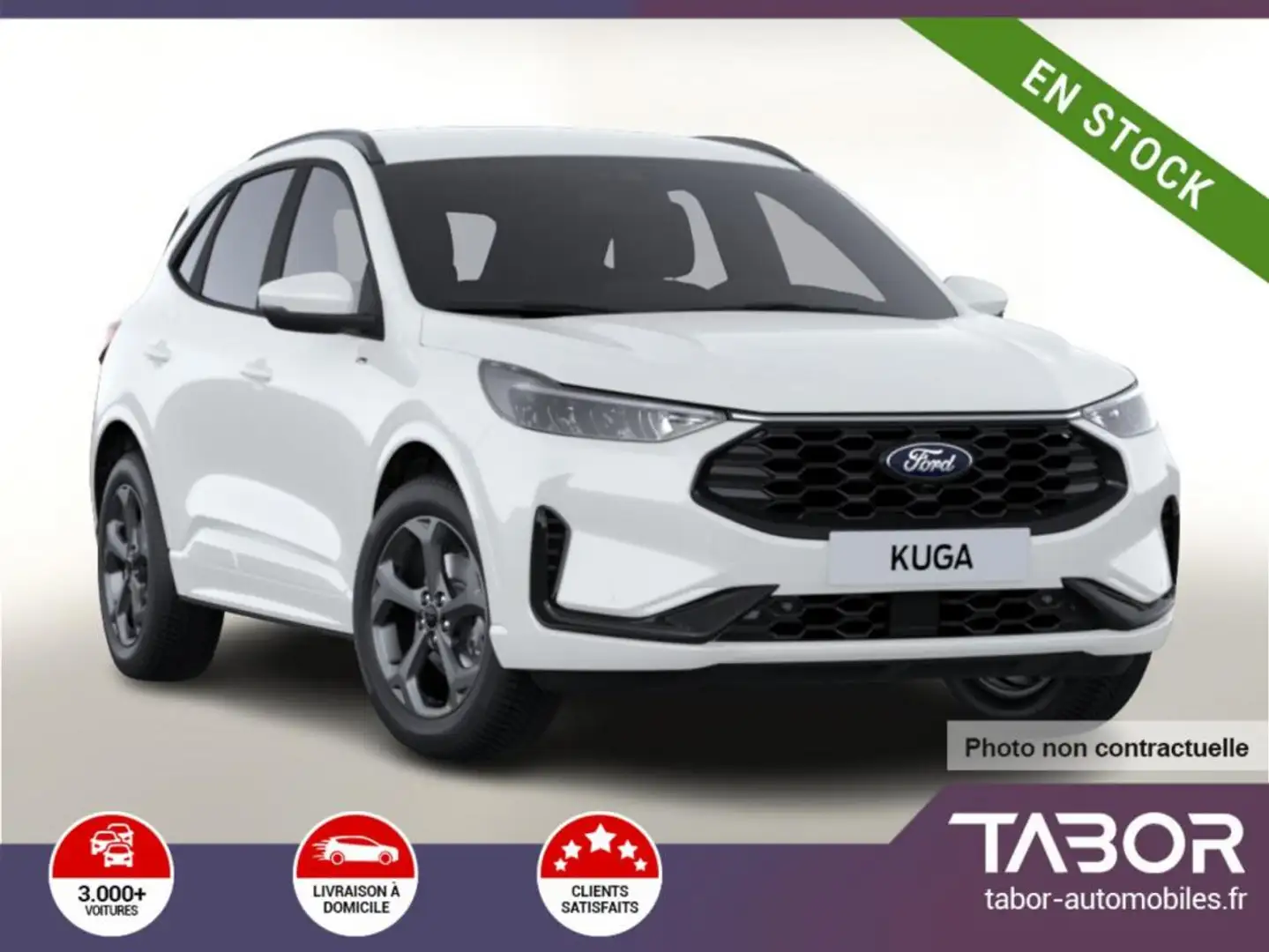 Ford Kuga 1.5 EB 186 A8 ST-Line LED cam 18p Blanc - 1