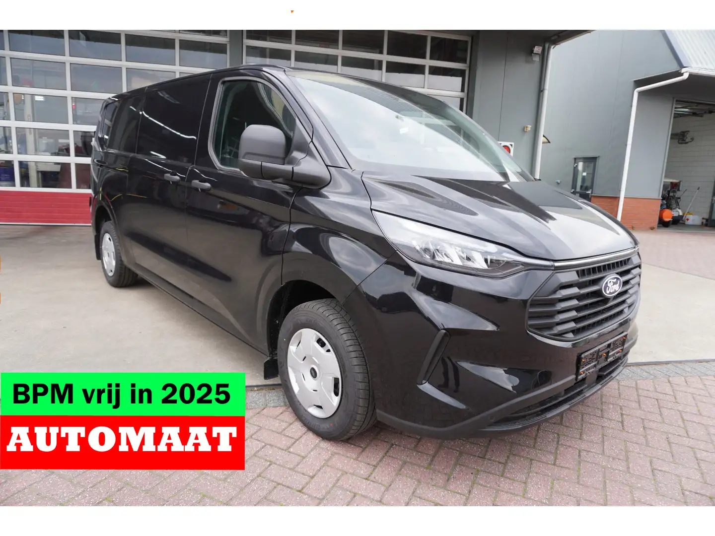 Ford Transit Custom 320L 2.0 TDCI 170PK L2H1 Trend Automaat Schuifdeur Zwart - 1