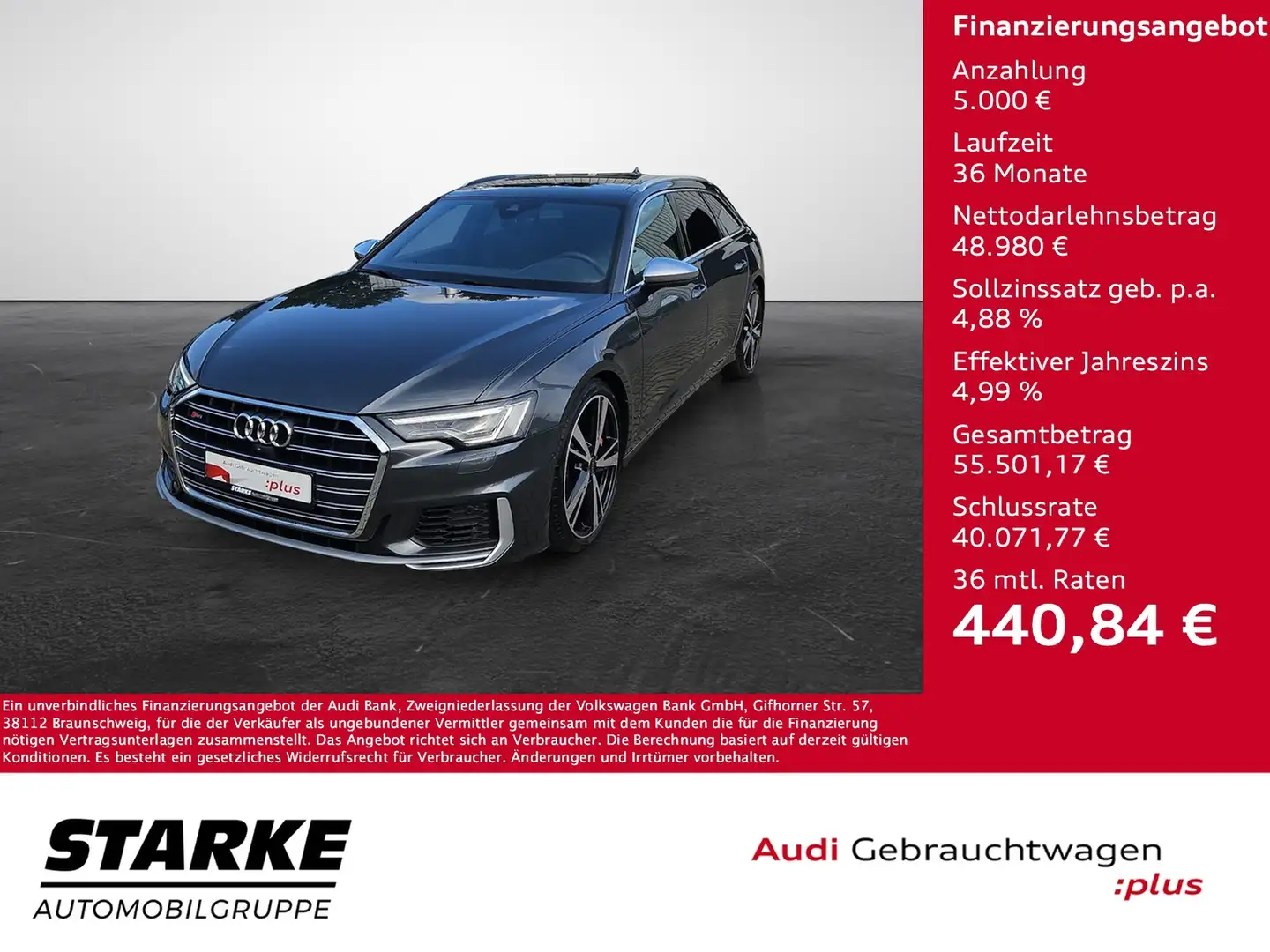 Audi S6 Avant TDI tiptronic quattro Navi plus Matrix B&... Grau - 1