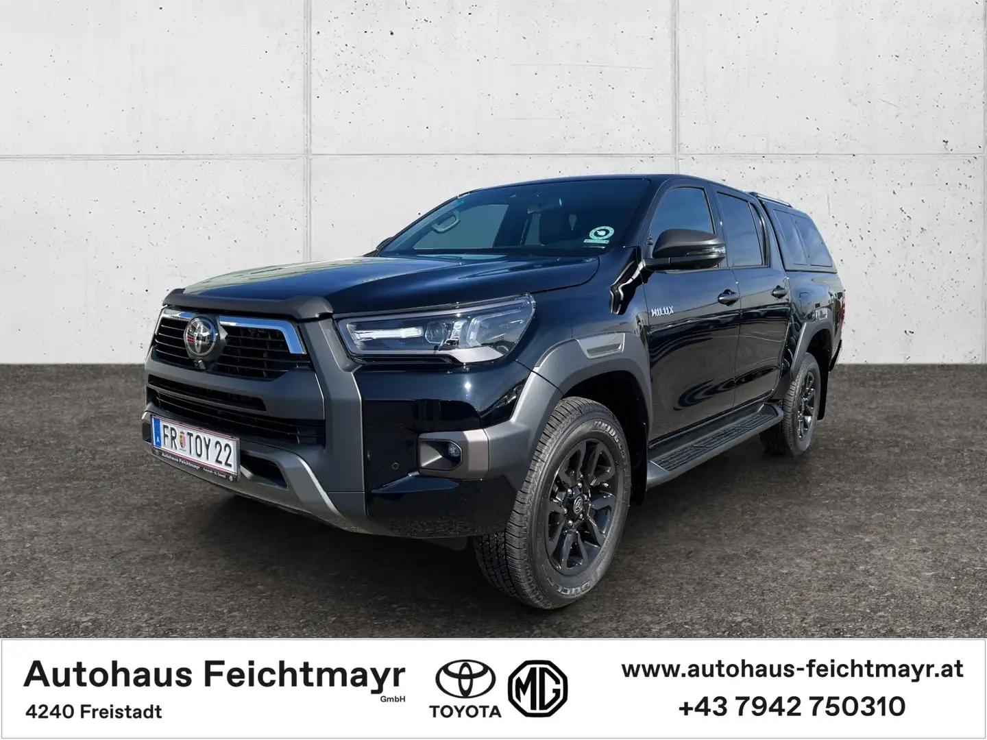 Toyota Hilux DK AWD 2,8 Mild-Hybrid 6-Aut. Invincible 4t. Schwarz - 1