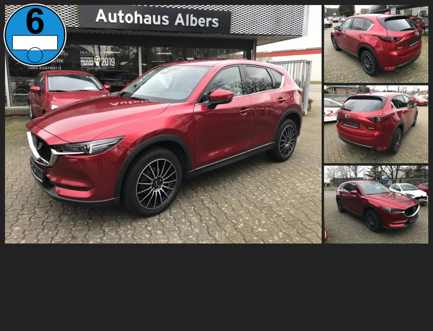 Mazda CX-5 SKYACTIV-G194 Sports-line, Leder, 360°Kamera,Headu Rot - 1