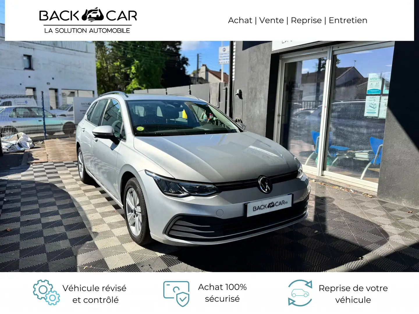 Volkswagen Golf 2.0 TDI SCR 115 DSG7 Life Business - TVA RECUPERAB Gris - 1