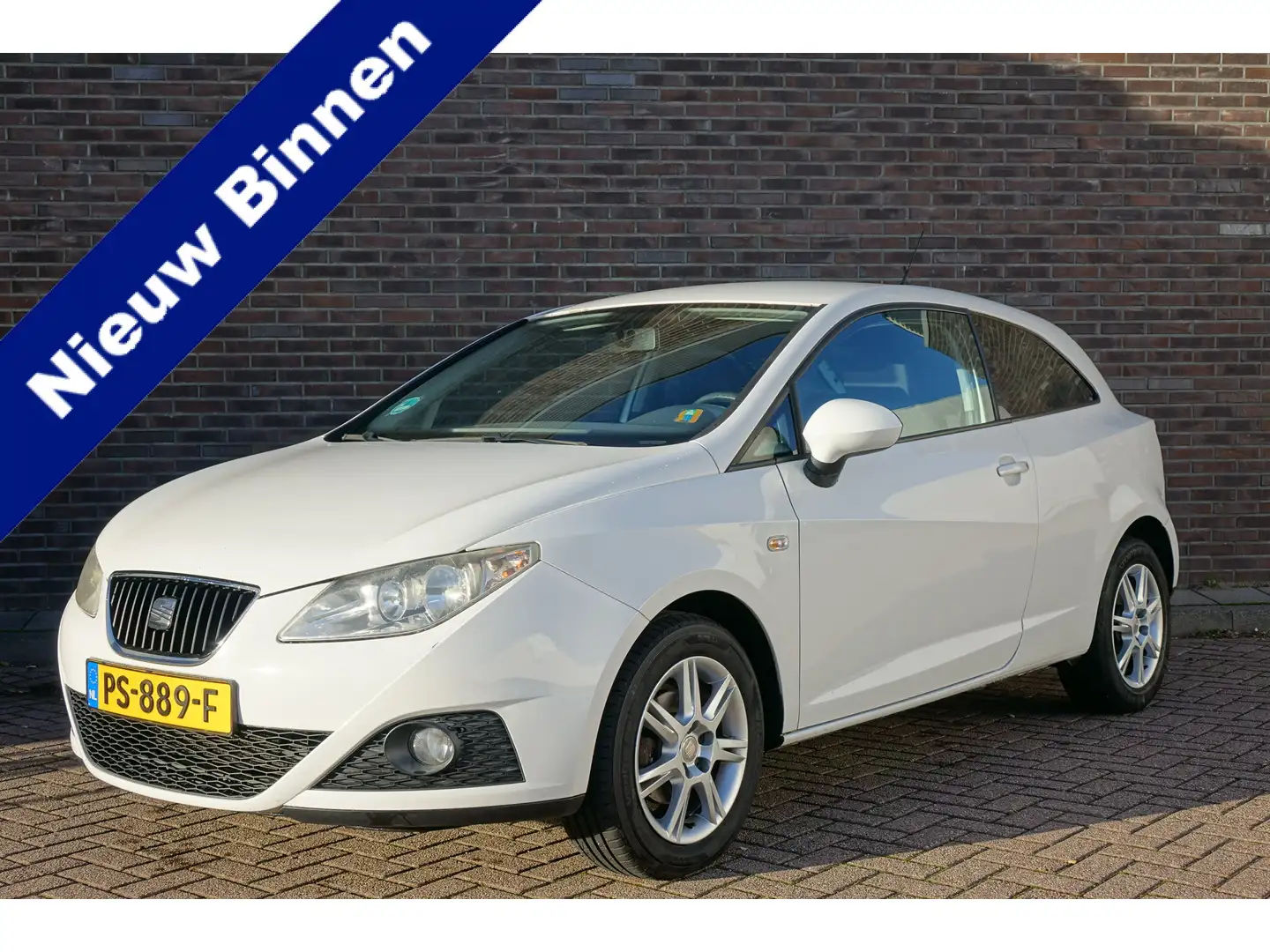 SEAT Ibiza SC 1.2 Reference, airco, cruise control, navigatie Wit - 1