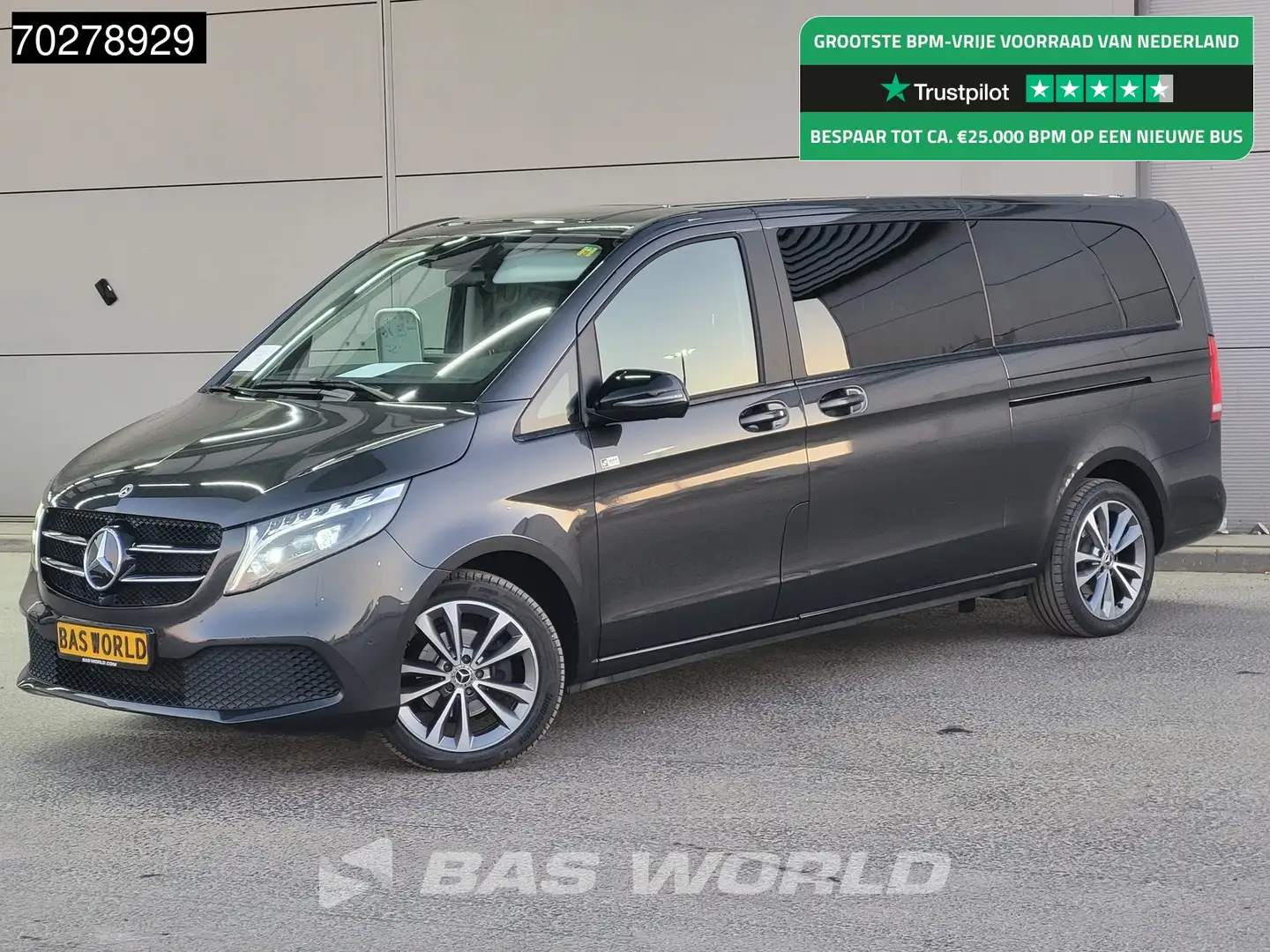 Mercedes-Benz V 220 L3H1 Leder Navi Parkeersensoren Airco Cruise CarPl Noir - 1