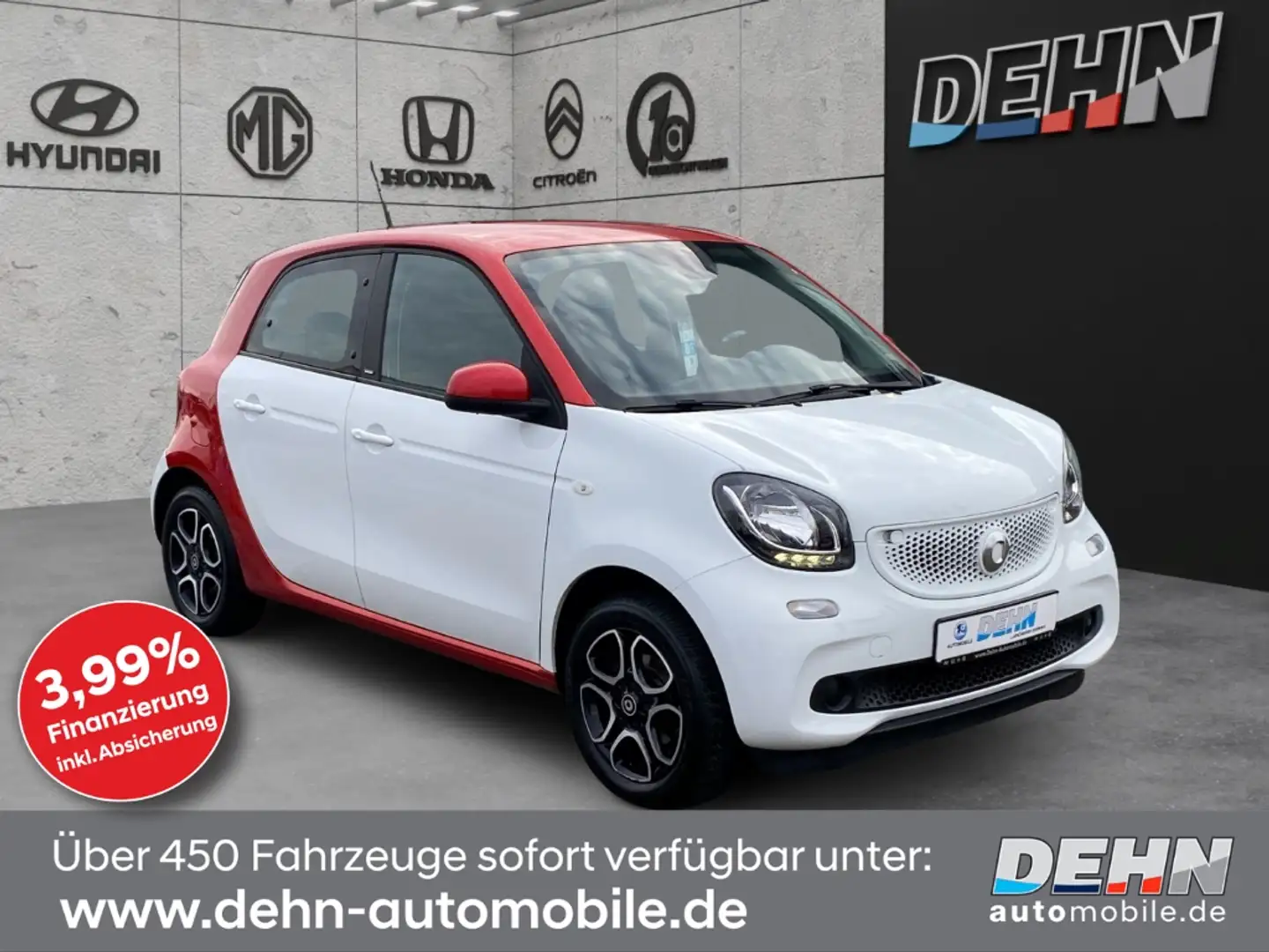 smart forFour 1.0 passion Klimaauto./LMF Weiß - 1