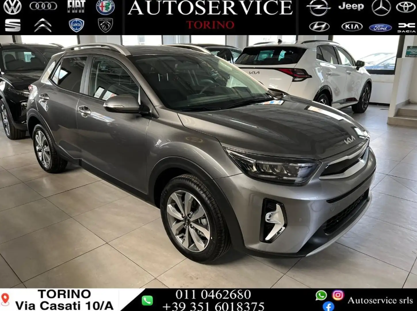 Kia Stonic 1.2 MPi 79CV GPL Style Special edition nuova km0 Grigio - 1