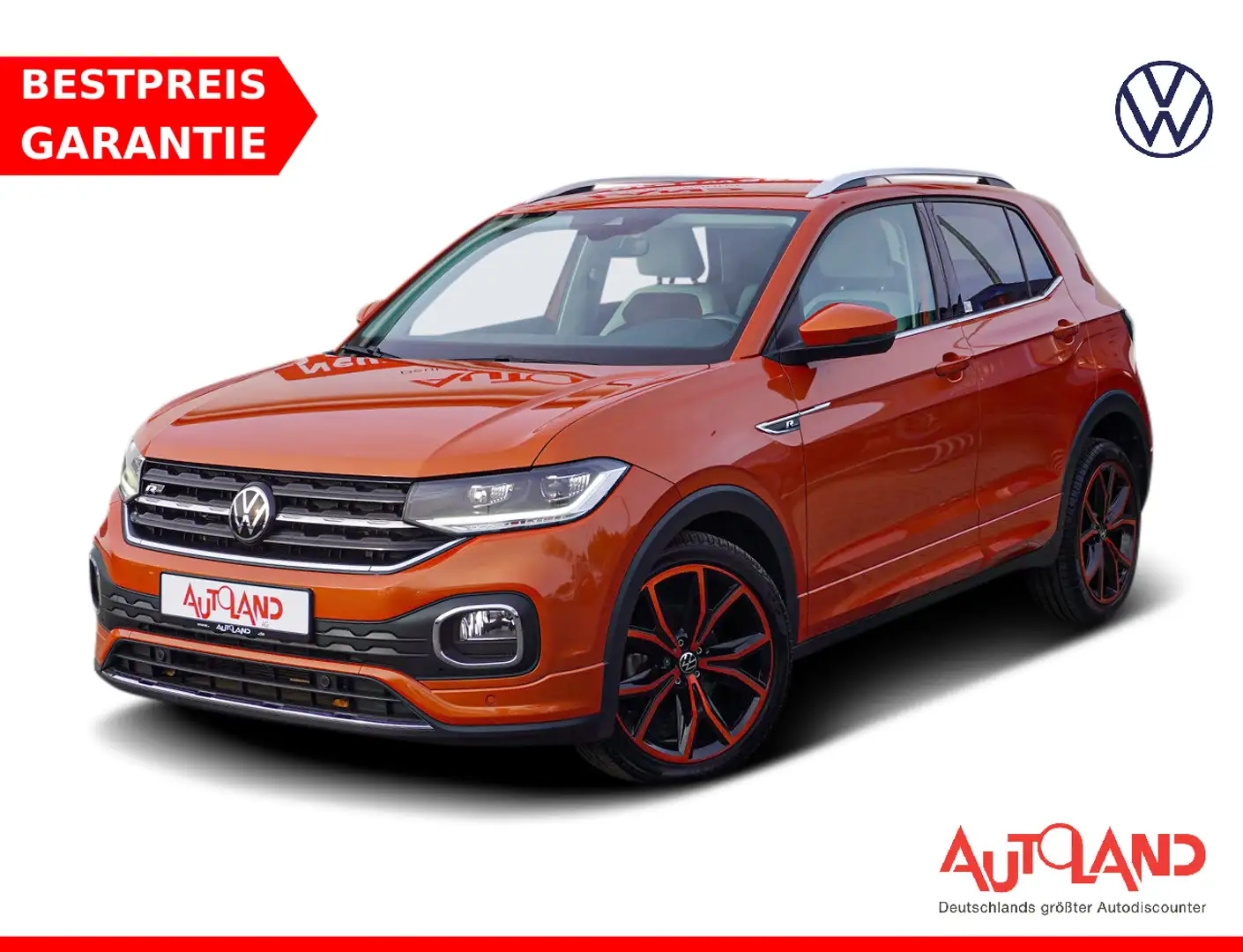 Volkswagen T-Cross 1.0 TSI DSG R-Line LED Navi Kamera Orange - 1