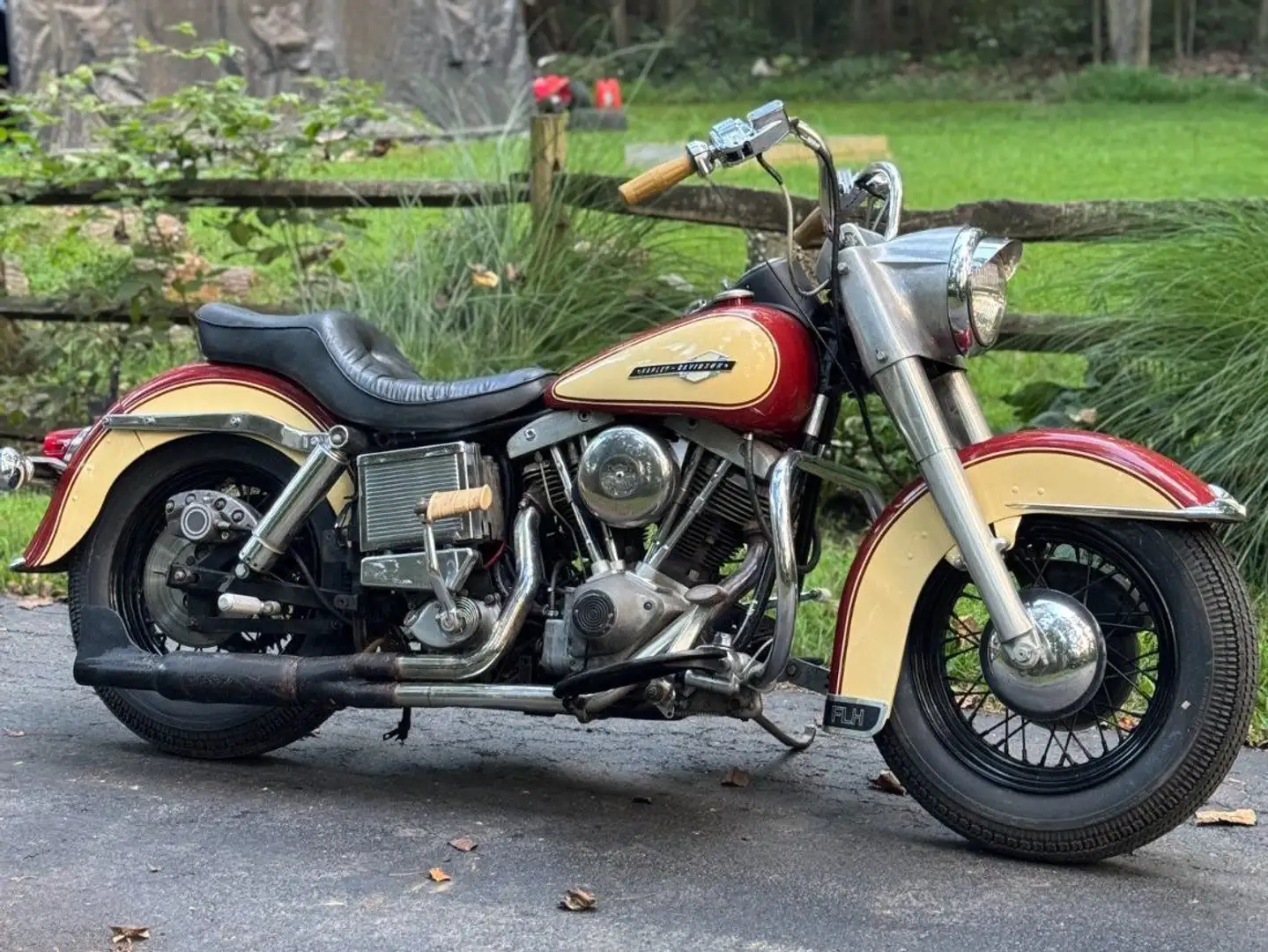 Harley-Davidson Early Shovel FLH Rouge - 1