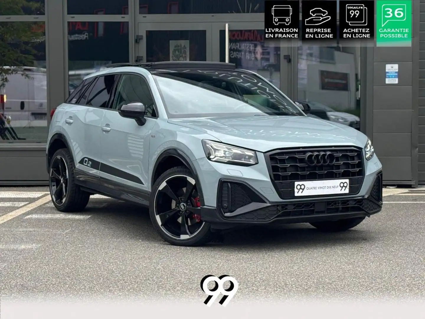 Audi Q2 35 TFSI SONOS PANO LED CUIR VIRTUAL CAMERA LOA LLD Gris - 1