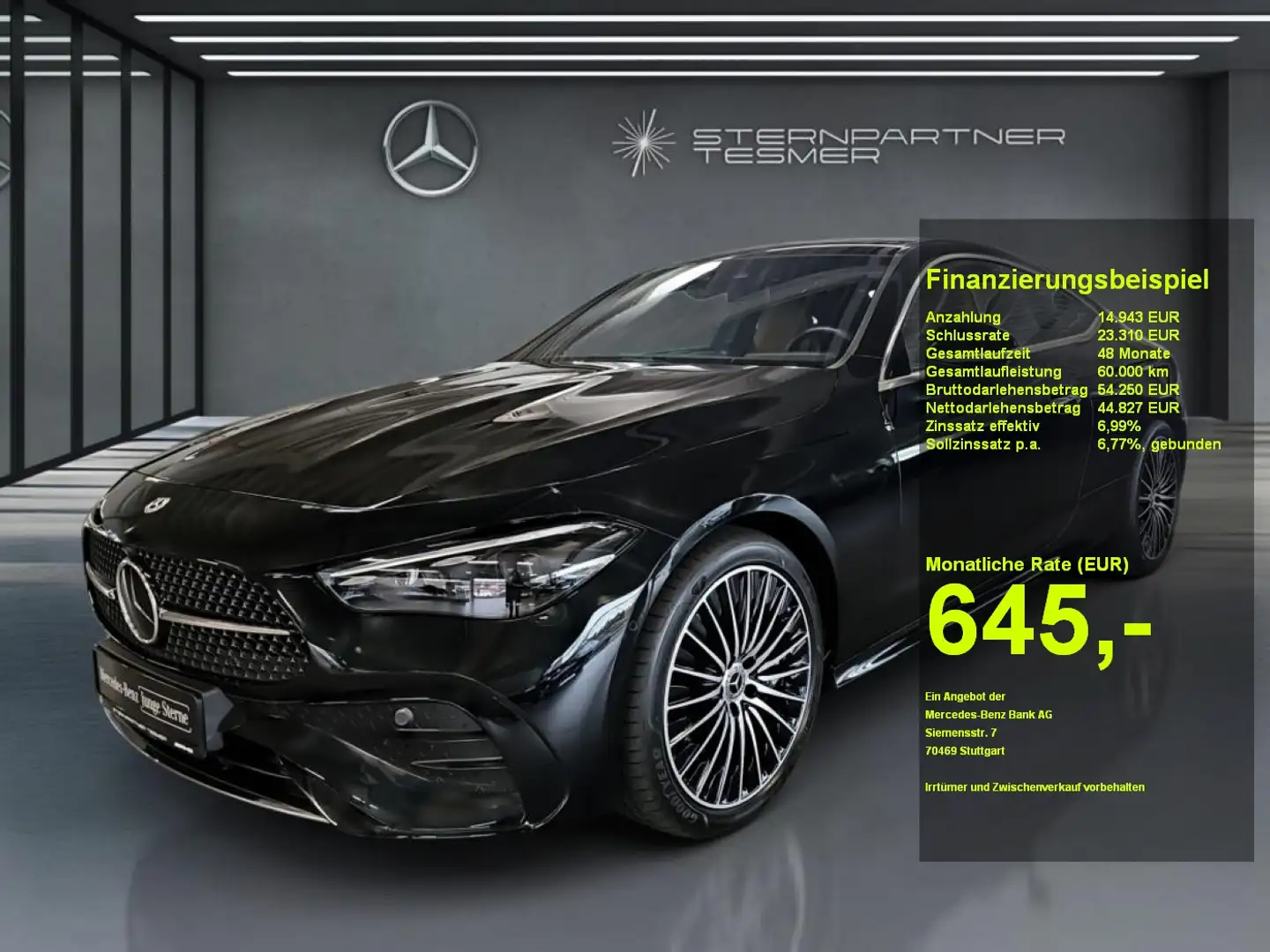 Mercedes-Benz CLE 450 4M Coupé AMG+DIGITAL+PANO+DIST+BURMESTER Noir - 1