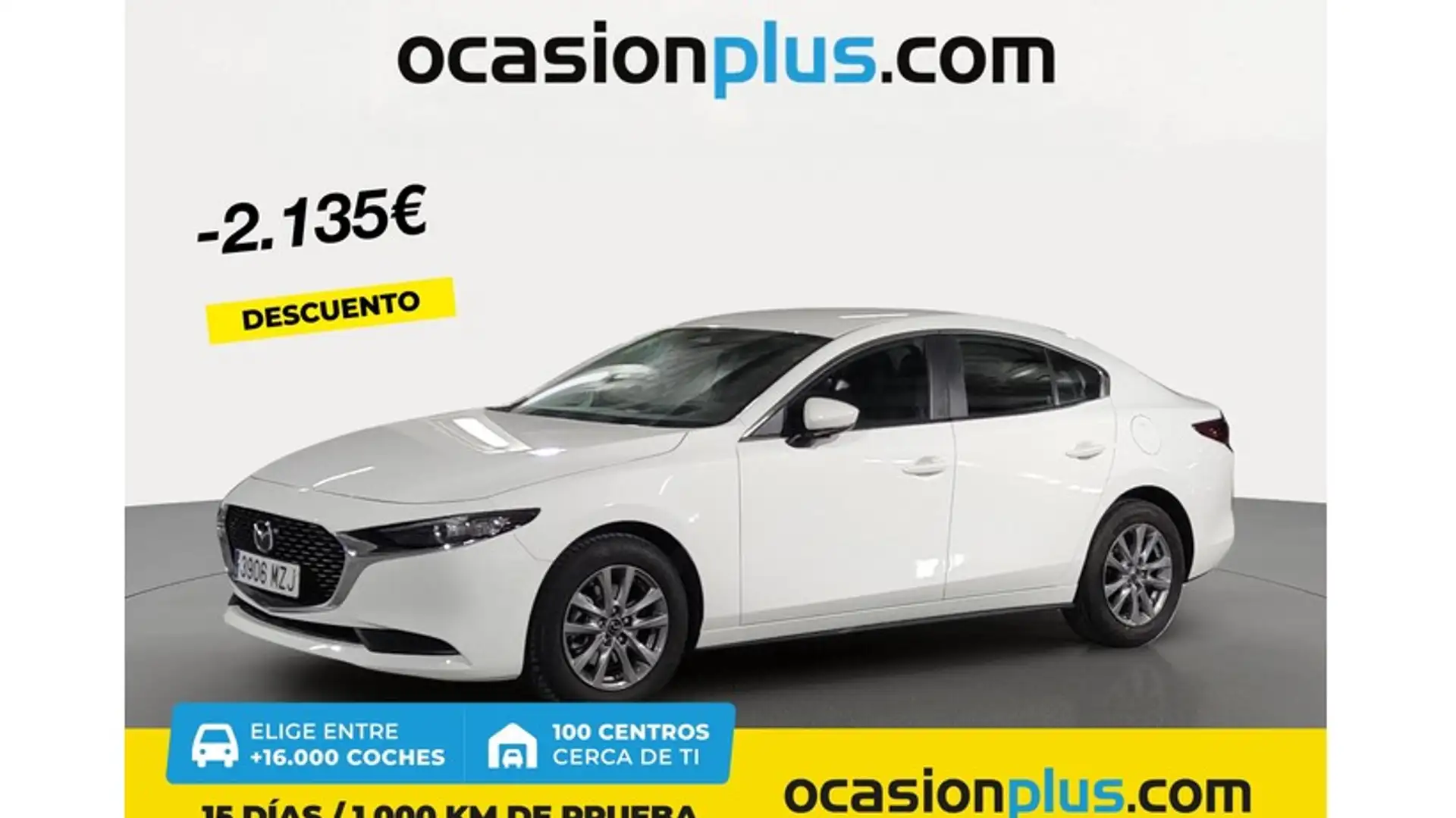 Mazda 3 Sedán 2.5 e-Skyactiv-G Prime-line 103kW Blanco - 1