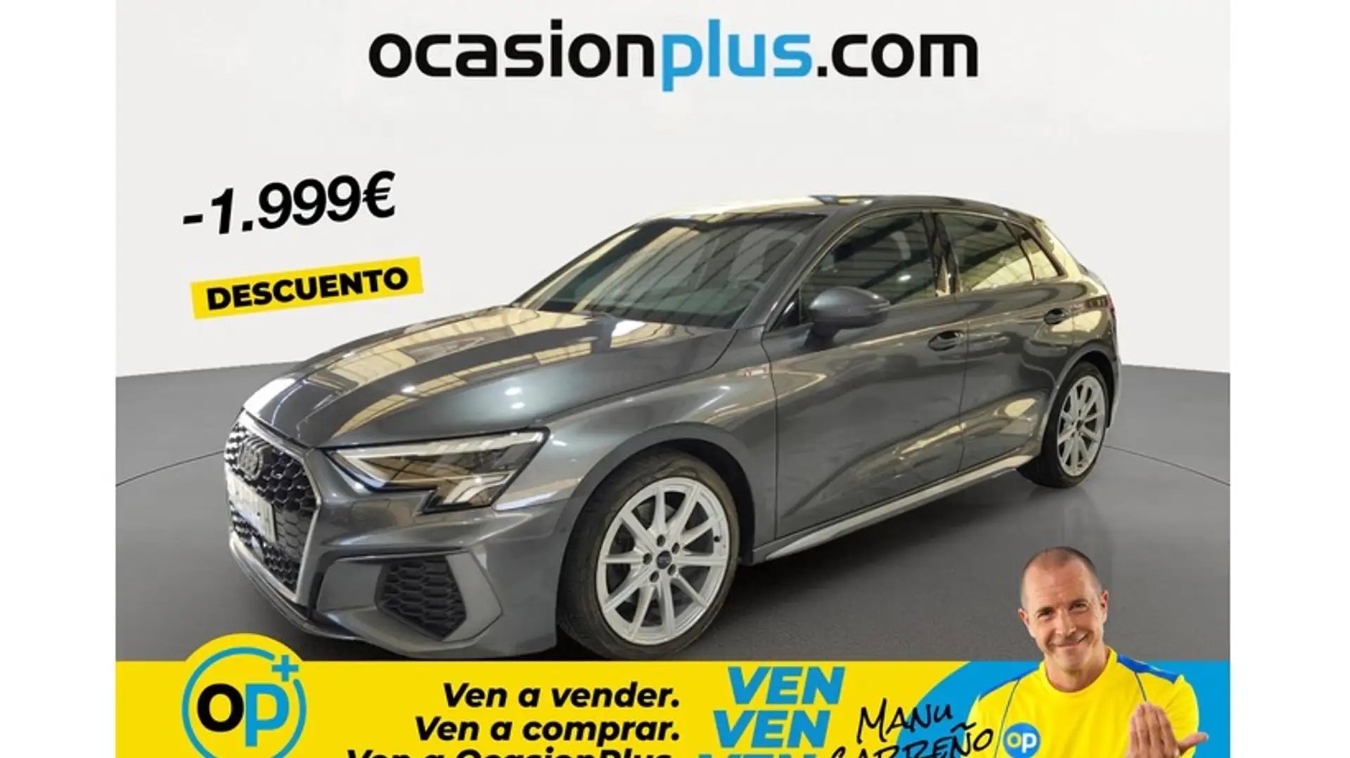 Audi A3 Sportback 30TDI Genuine Gris - 1