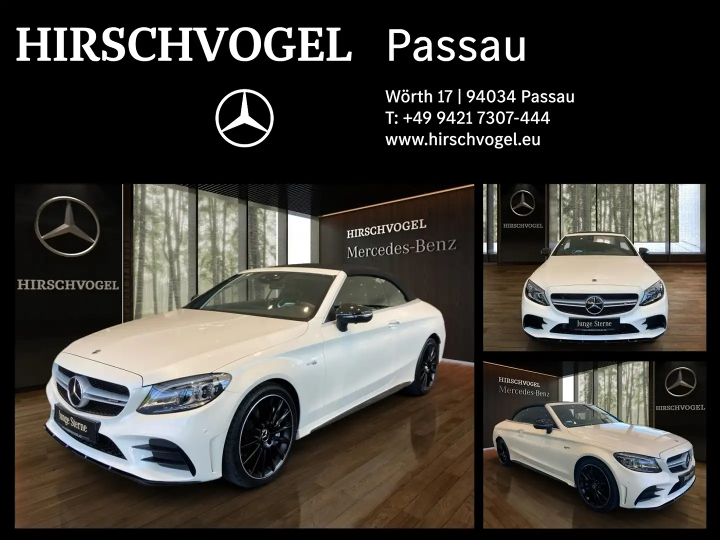 Mercedes-Benz C 43 AMG 4M Night+AIRSCARF+AHK+DISTRONIC+KEYLESS Blanc - 1