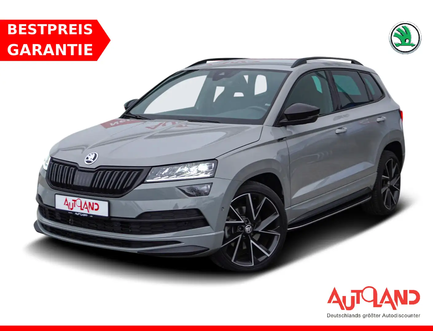 Skoda Karoq 2.0 TDI Sportline 4x4 LED ACC DCC 360° AHK Grau - 1