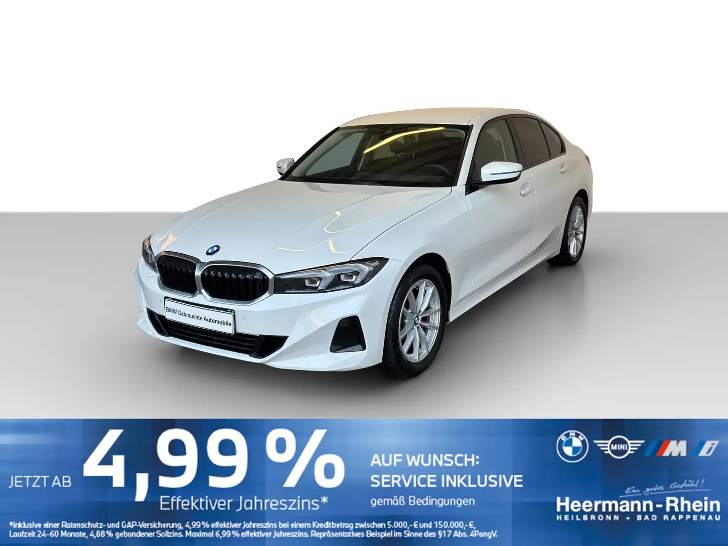 BMW 318 iA Lim. Navi.LED.Sonnenschutz.SHZ.PDC.Tempo. Weiß - 2