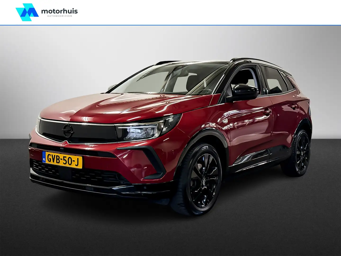 Opel Grandland 1.2 TURBO 130PK EAT8 AUTOMAAT GS-LINE NAVI PRO TEL Rood - 1