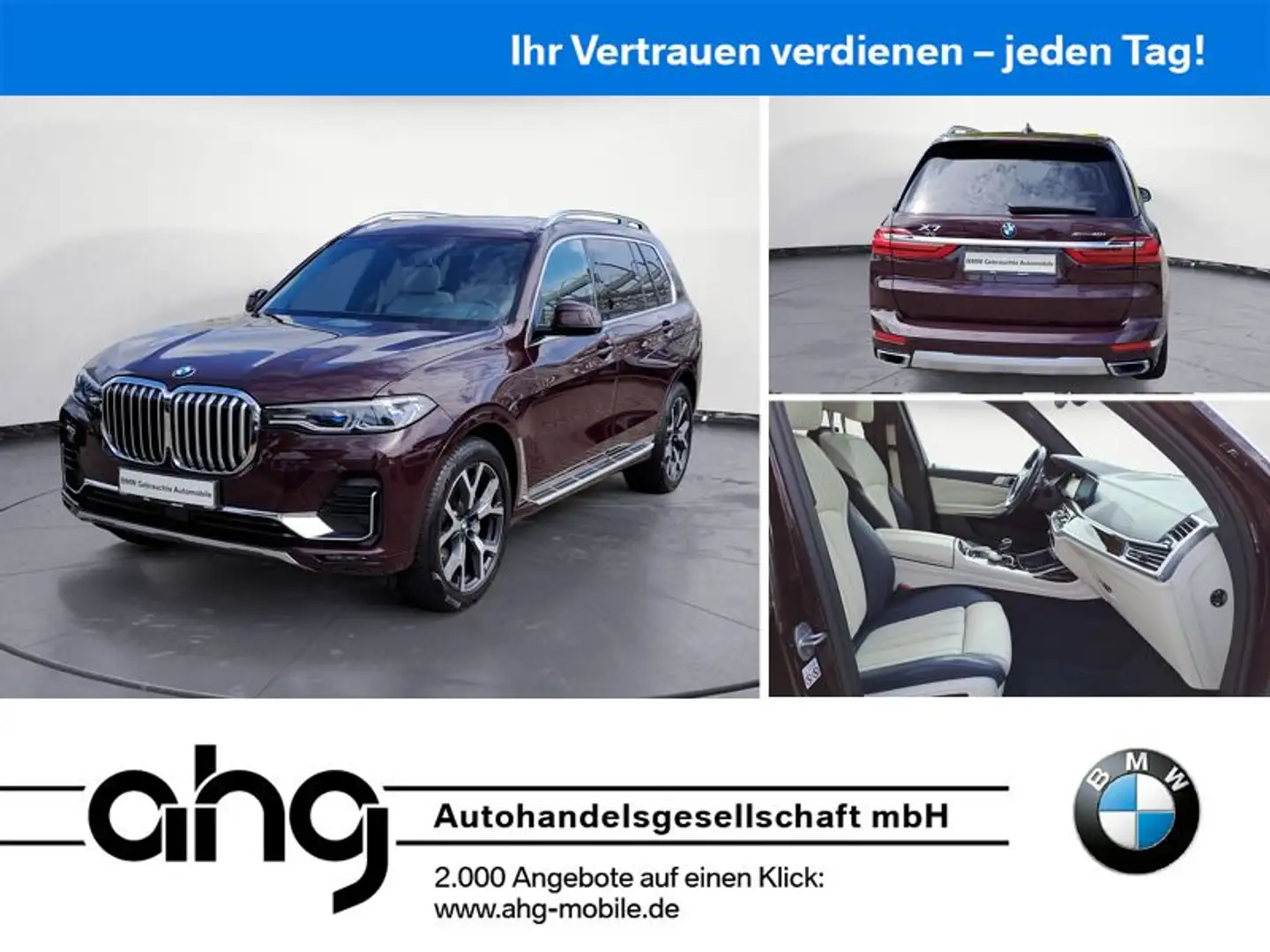 BMW X7 xDrive40i Innovationsp. Sport Aut. Standhzg. Rot - 1