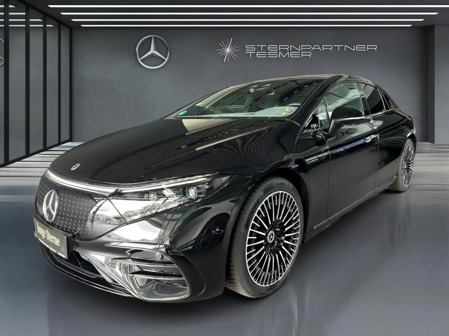 Mercedes-Benz EQS 450+ +AMG+PANO+AIRMATIC+HYPERSCREEN+NIGHT Noir - 2