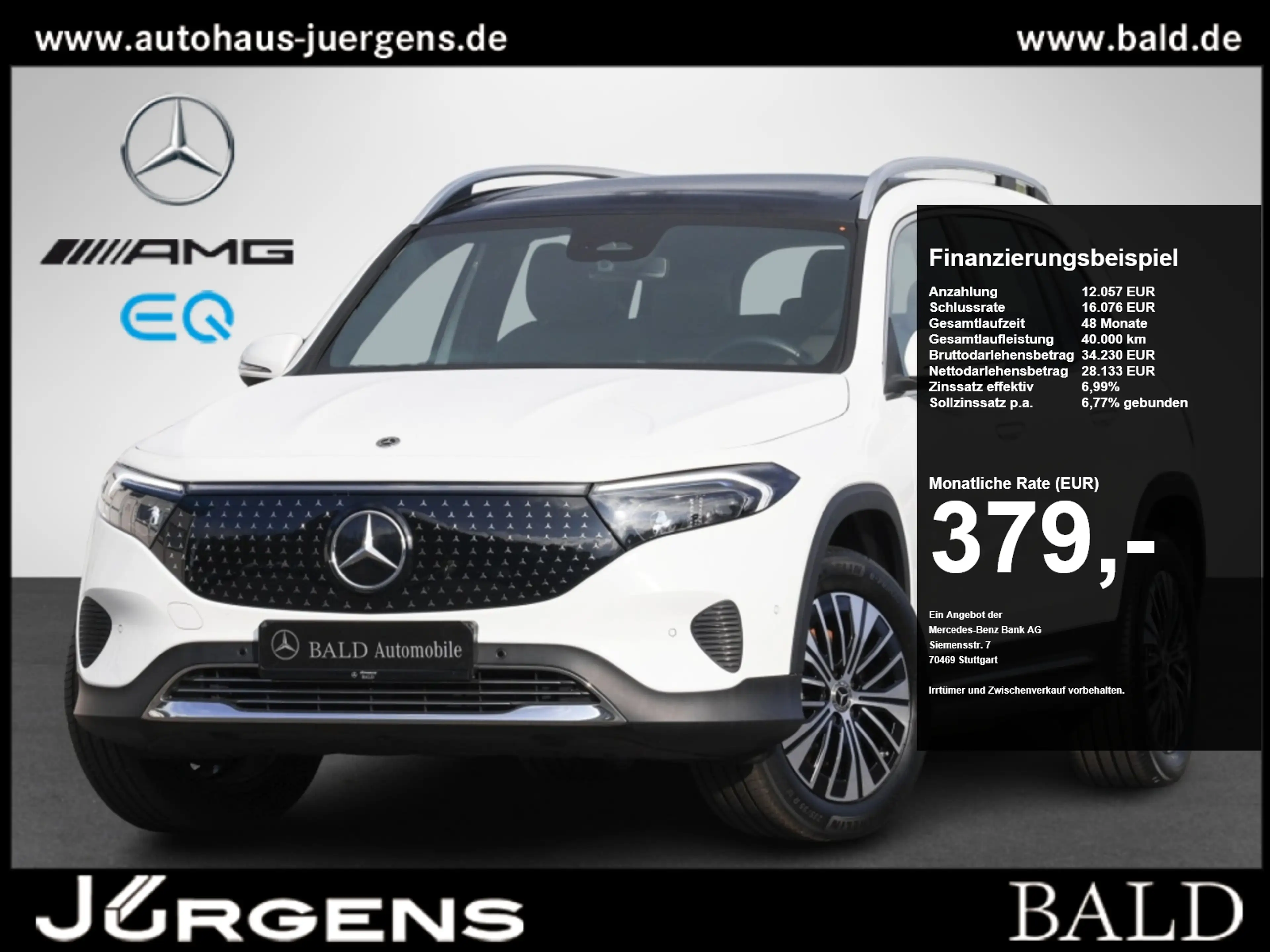 Mercedes-Benz EQB 250 + Electr-Art/Pano/7.Sitzer/Distr/Keyl/Amb
