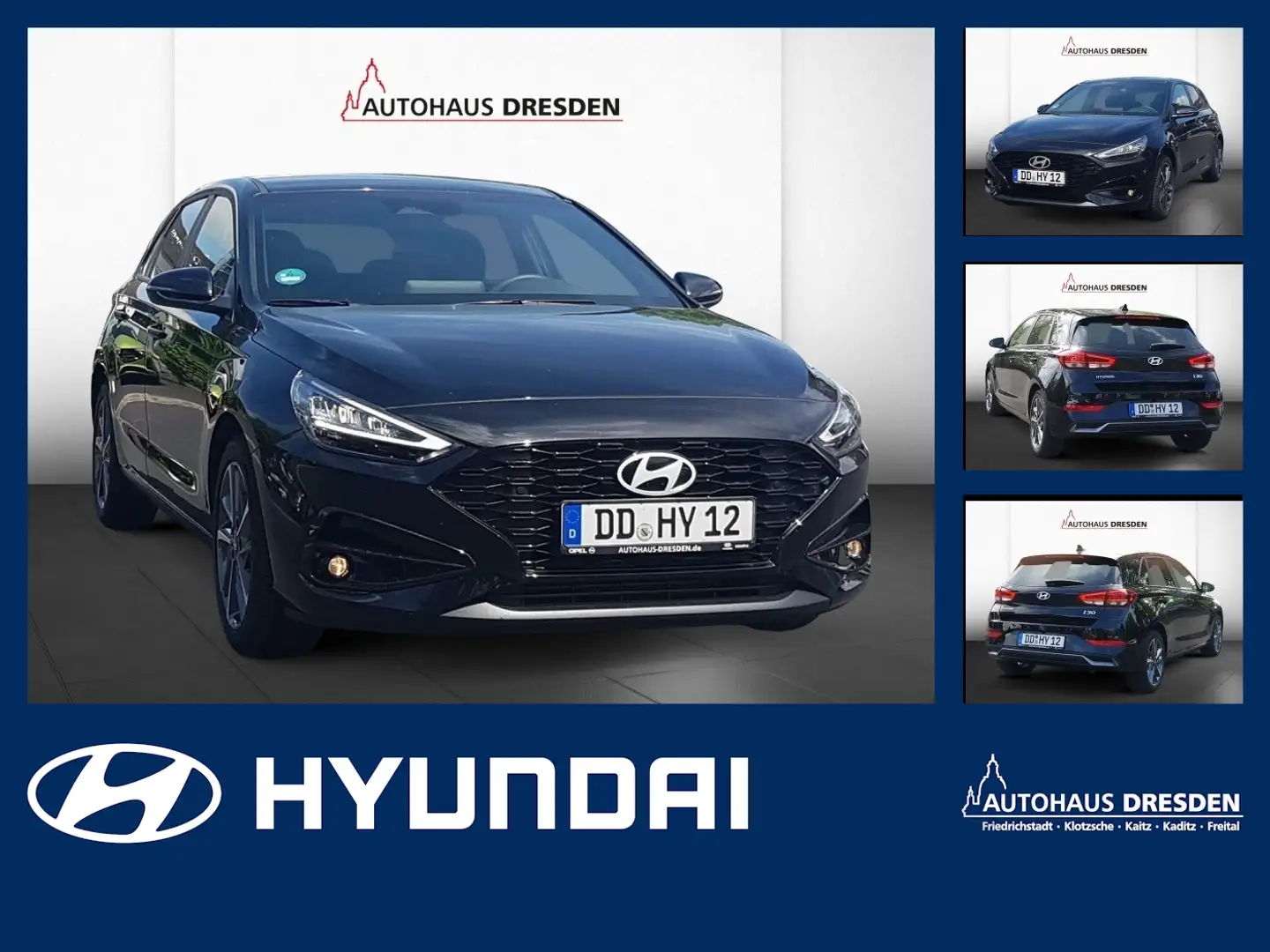 Hyundai i30 1.0 T-GDI Advantage *LED*NAVI*SHZ* Schwarz - 1