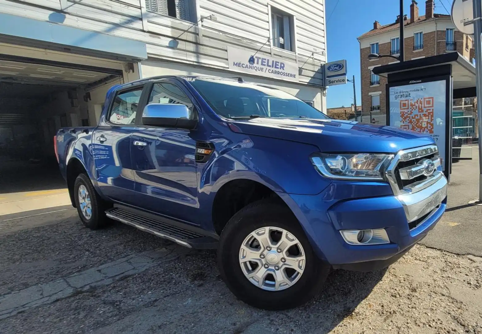 Ford Ranger 2.2 TDCI 160 DOUBLE CABINE XLT Bleu - 1