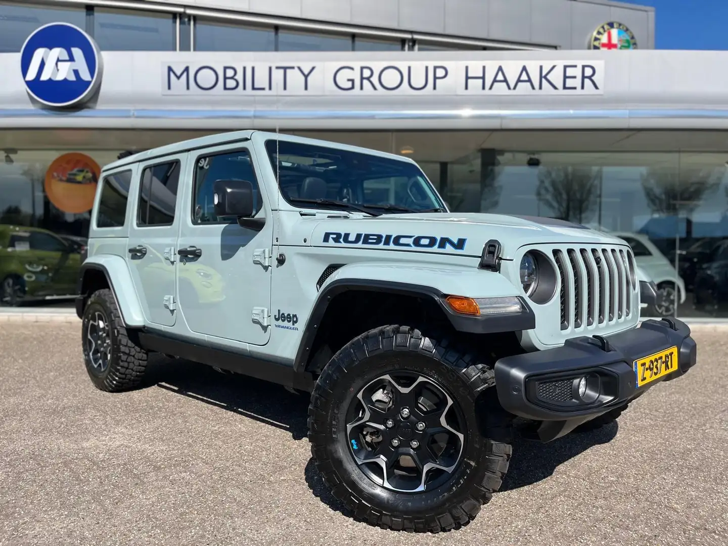 Jeep Wrangler 4xe PHEV 380pk Rubicon I Sky View I Leder Blauw - 1