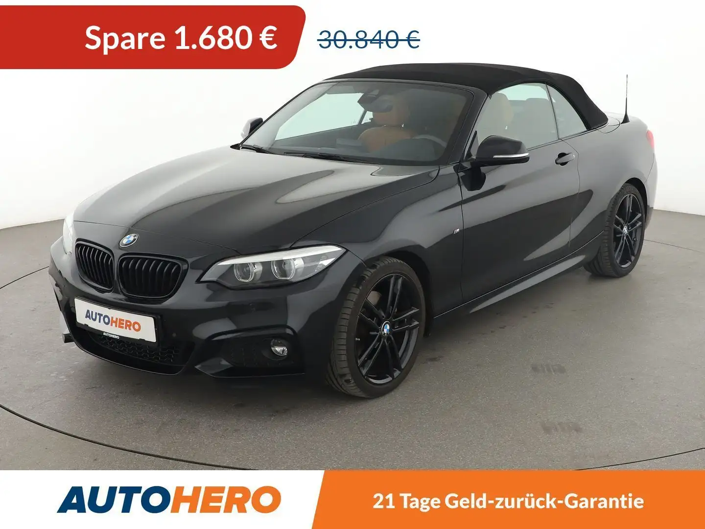 BMW 220 220i M Sport Aut.*LED*NAVI*CAM*PDC*SHZ*KLIMA* Nero - 1