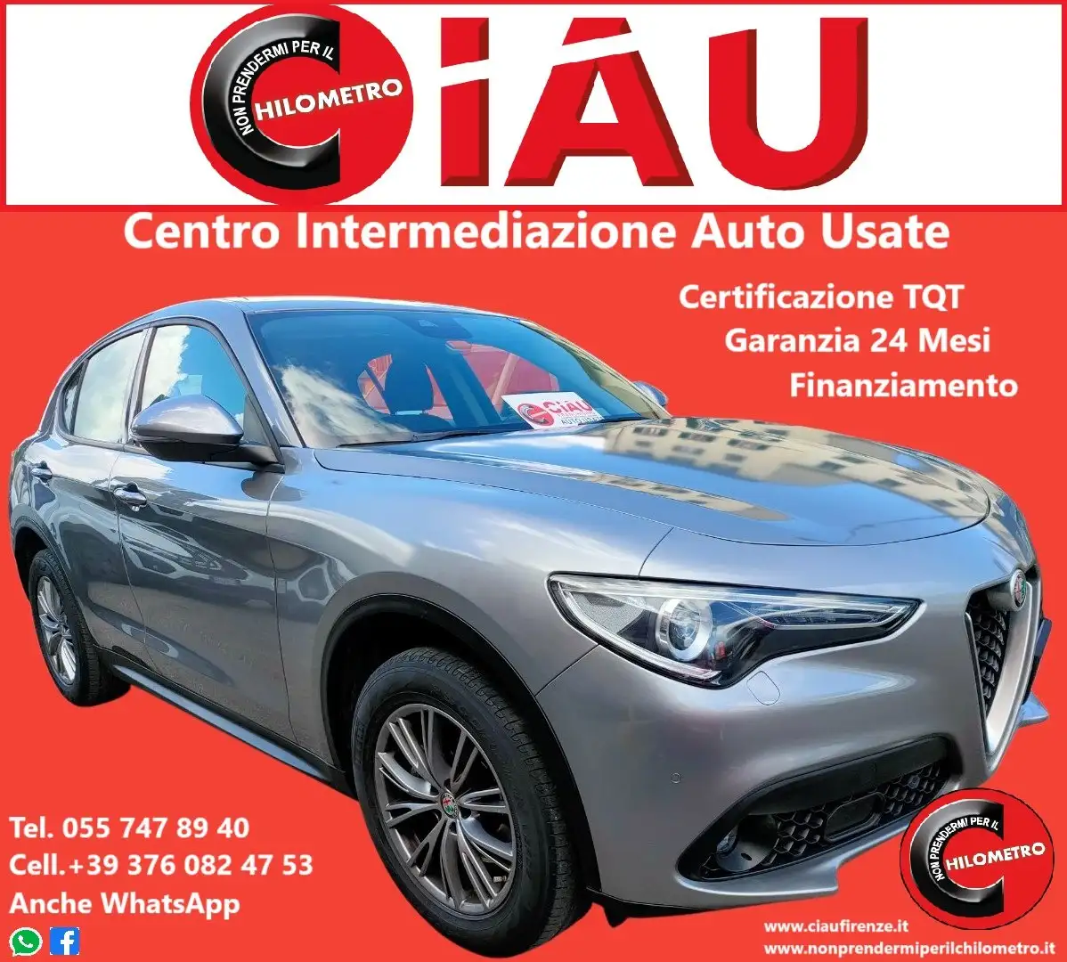 Alfa Romeo Stelvio Stelvio 2.2 t Business Q4 180cv auto Šedá - 1
