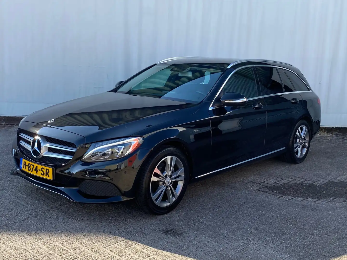 Mercedes-Benz C 180 Estate Prestige Aut. /Sp.stln/ pr.glas/ etc.. Noir - 2