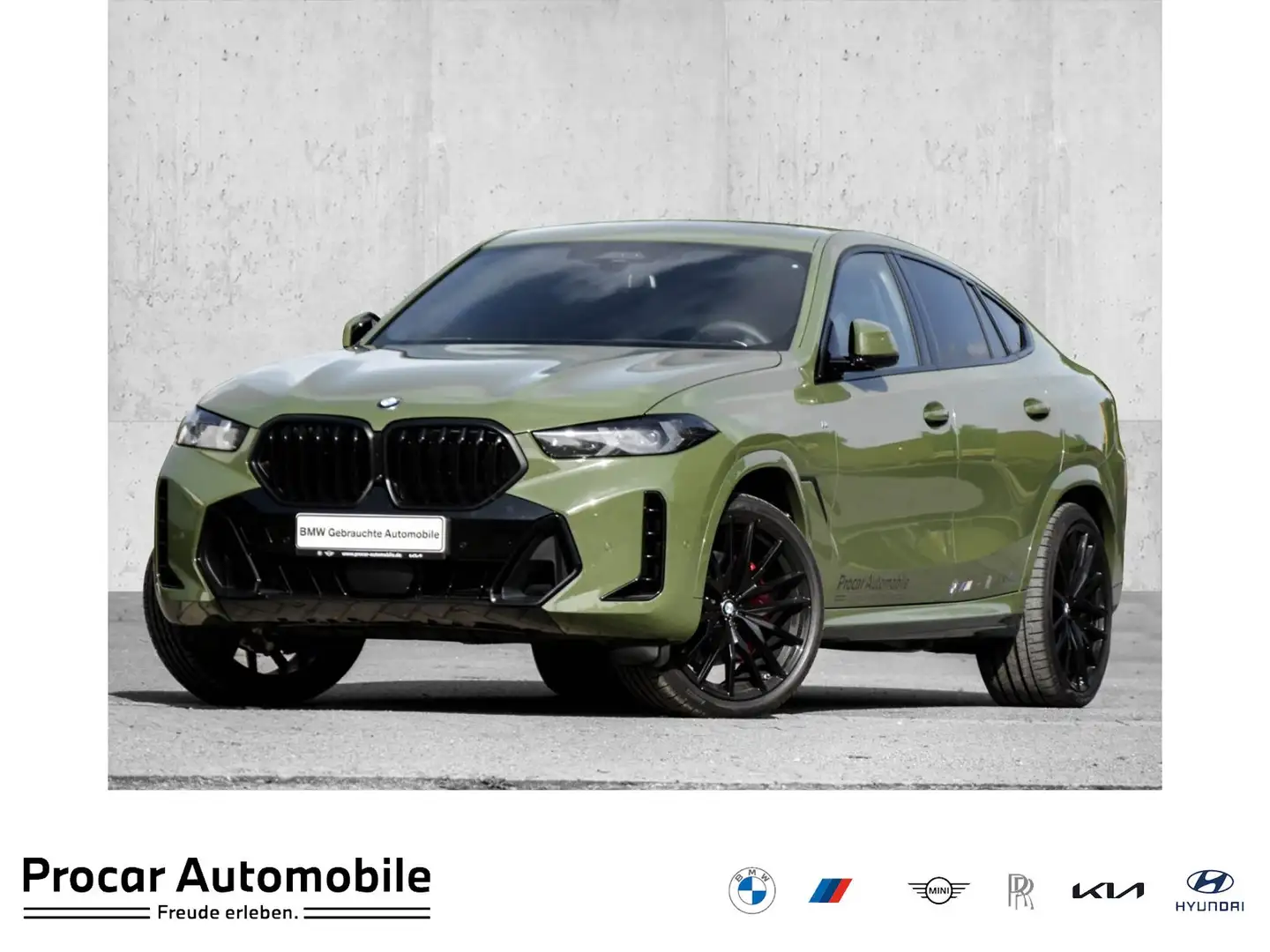 BMW X6 xDrive40d Indiv.  M Sport + PanoSkyLo. + B/W + AHK Grün - 1