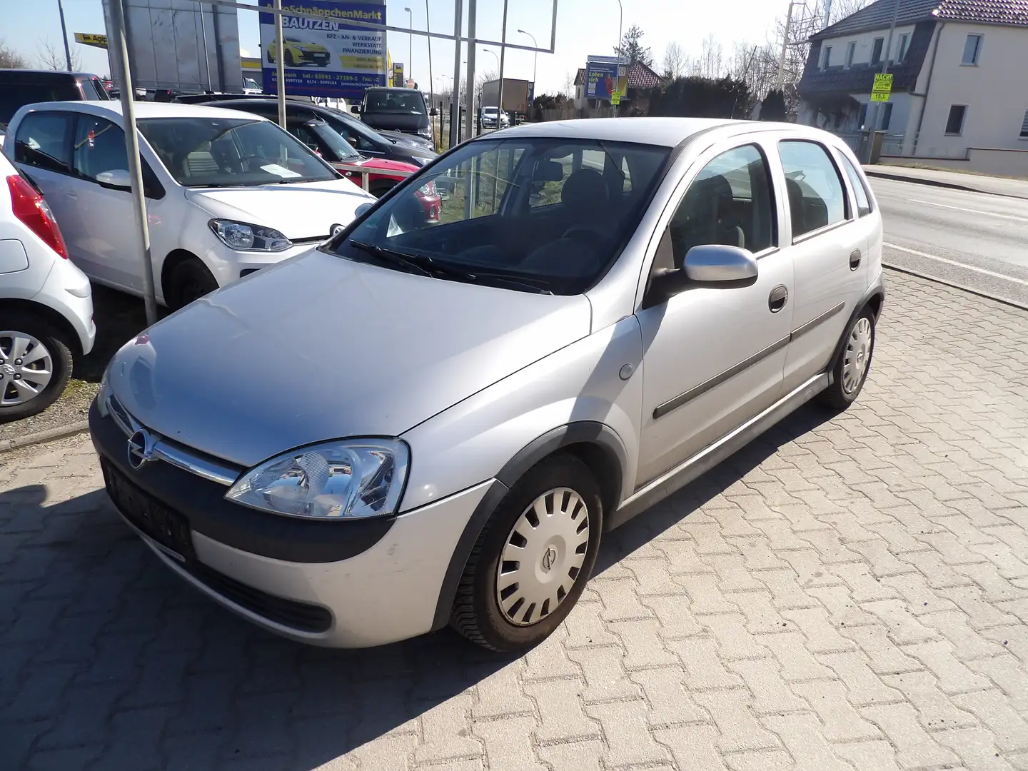 Opel Corsa 1.2 16V Comfort, Klima, HU-AU NEU Silber - 1
