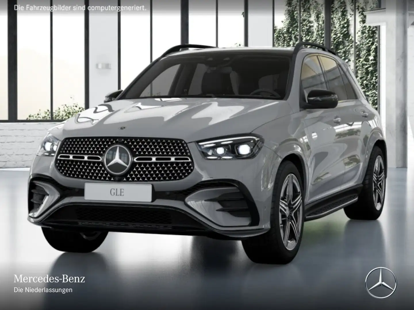 Mercedes-Benz GLE 450 d 4M AMG+NIGHT+PANO+360+AHK+MULTIBEAM+SPUR Grau - 2