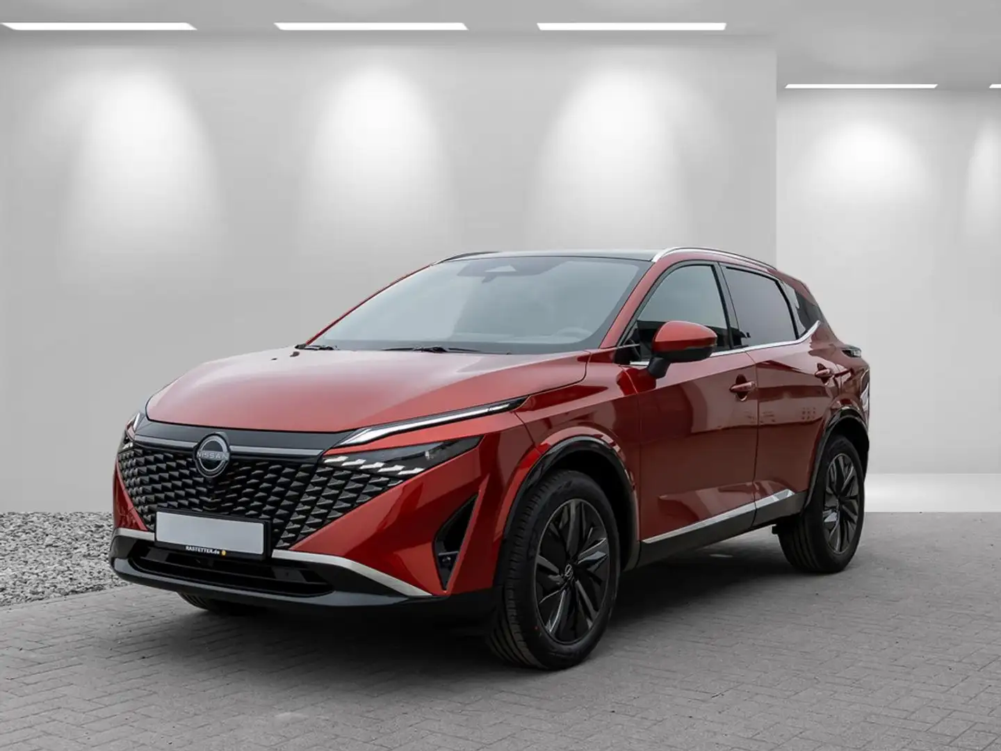 Nissan Qashqai tekna facelift+Leder+Pano+19Z+ProPILOT+Matrix+HUD+ Red - 2