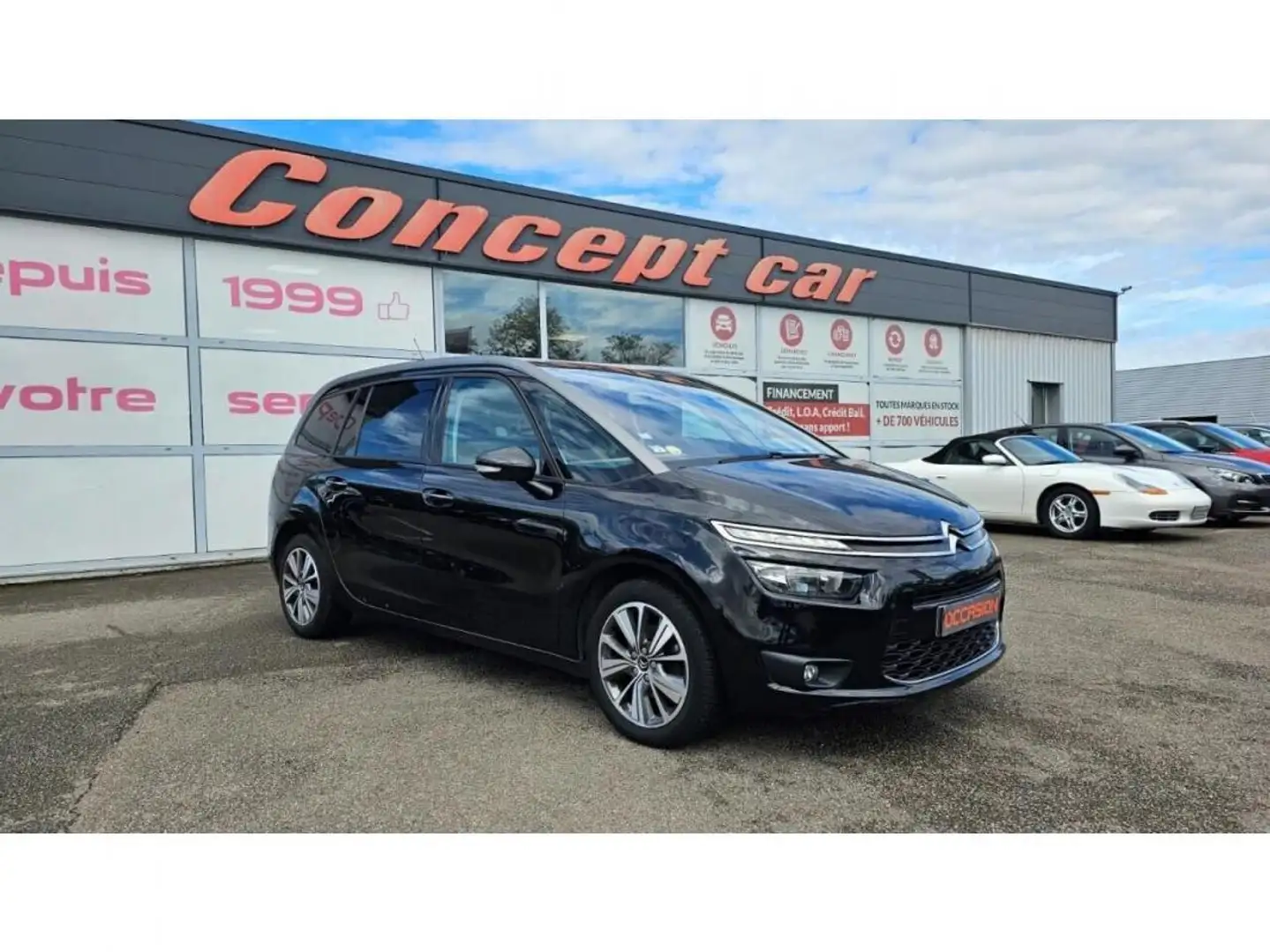 Citroen Grand C4 Picasso Intensive 1.6 HDi 115cv 7 Places + Attelage + Roue de Secours Чёрный - 1