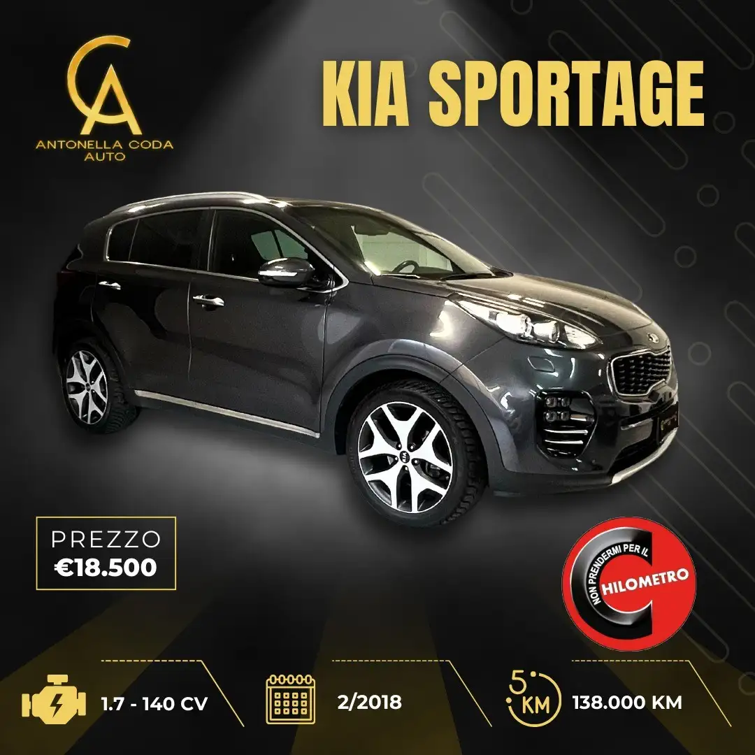 Kia Sportage 2.0 crdi vgt Active Class Gris - 1