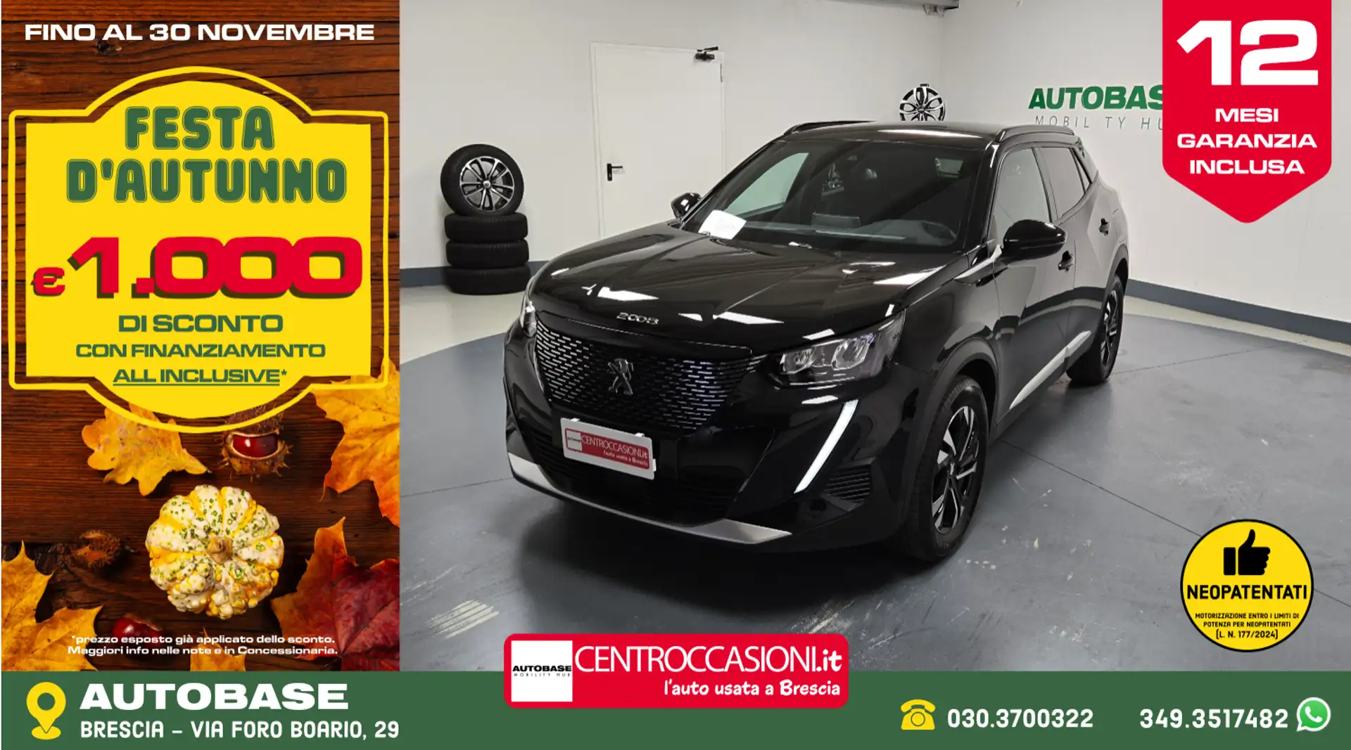 Peugeot 2008 1.2 puretech Allure Pack s&s 130cv eat8 Nero - 1