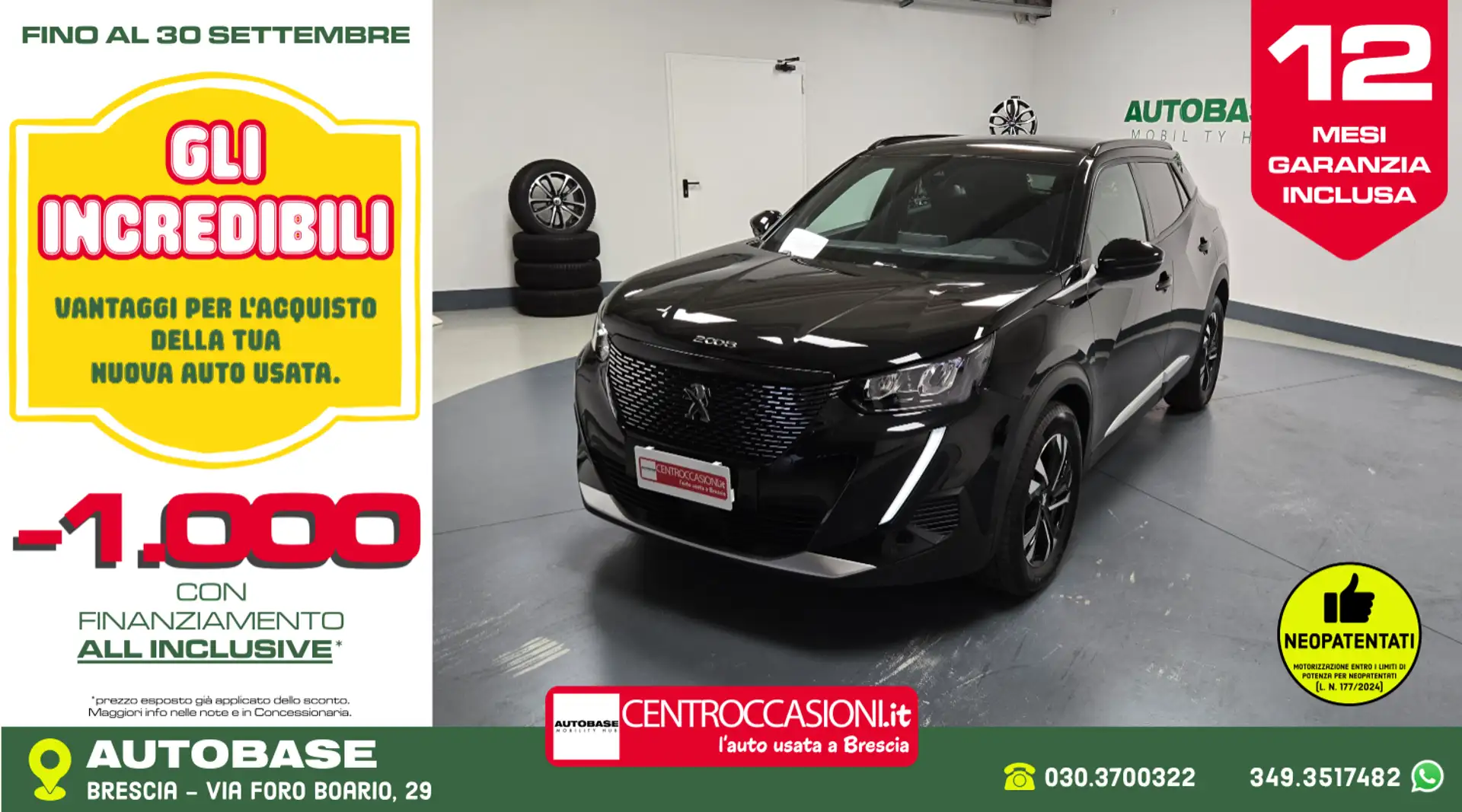 Peugeot 2008 1.2 puretech Allure Pack s&s 130cv eat8 Zwart - 1