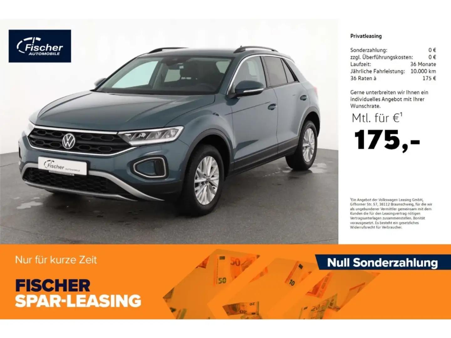 Volkswagen T-Roc 1.0 TSI Life Blau - 1