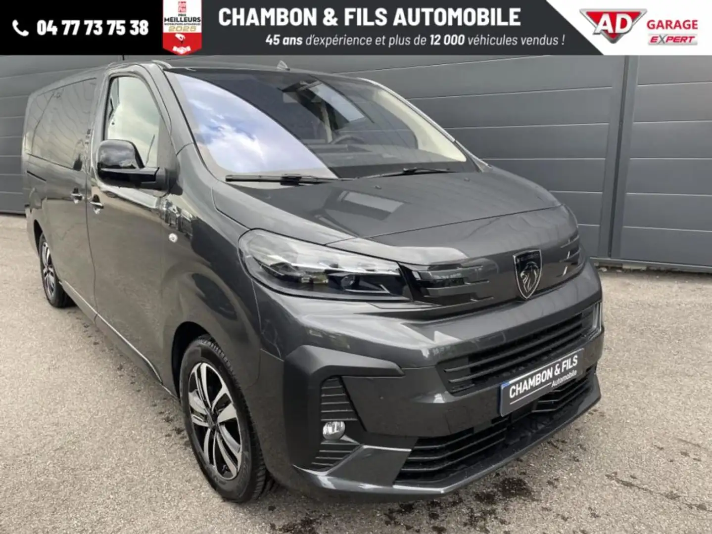 Peugeot Traveller XL BlueHDi 180ch S&S EAT8 Business 9 places Šedá - 1