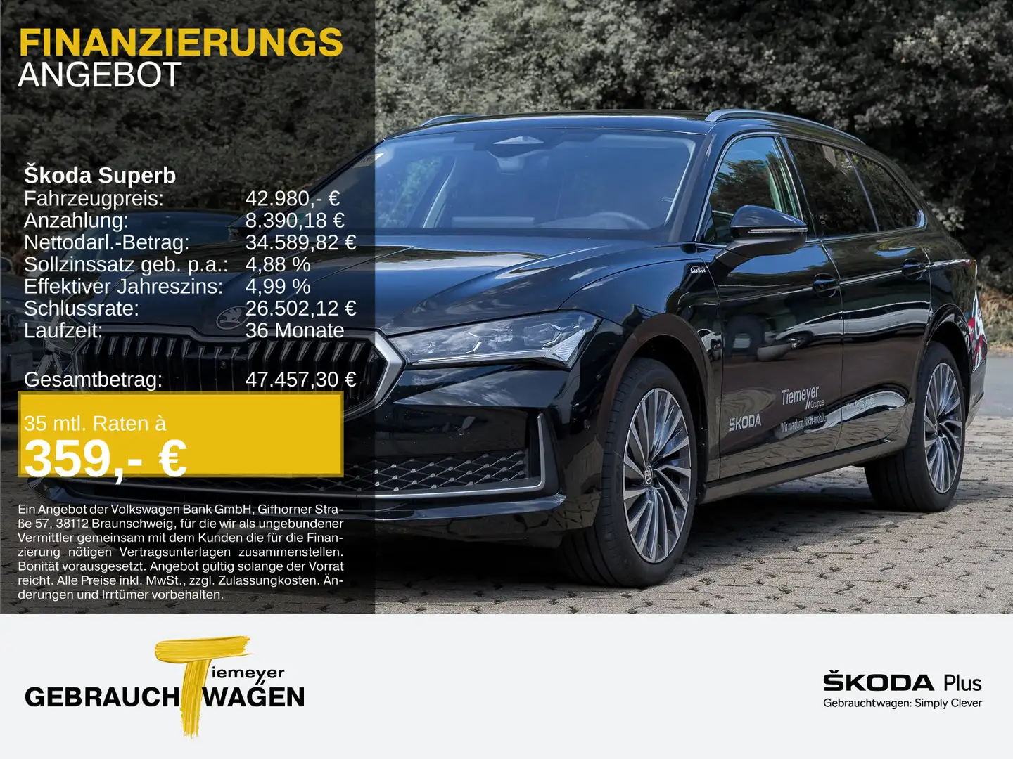 Skoda Superb Combi 2.0 TDI DSG L&K AHK LEDER Schwarz - 1