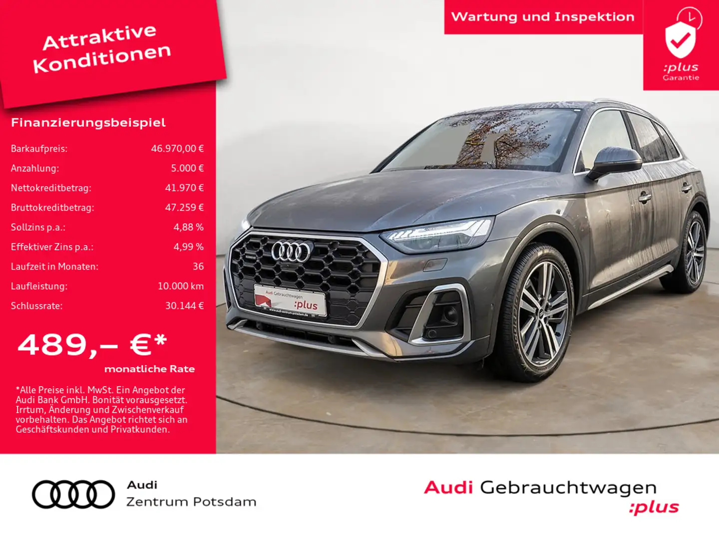 Audi Q5 S line 50 TFSI e quattro MATRIX NAVI PANOR Grau - 1