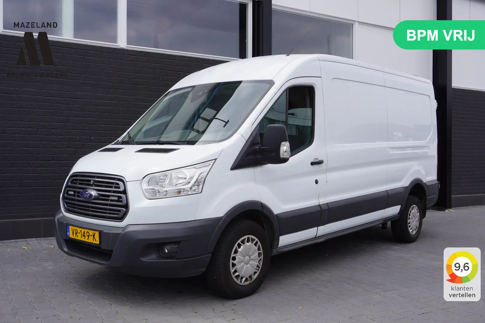 Ford Transit 2.2 TDCI 155PK L3H2 - Airco - Navi - Cruise - € 7. Beyaz - 1