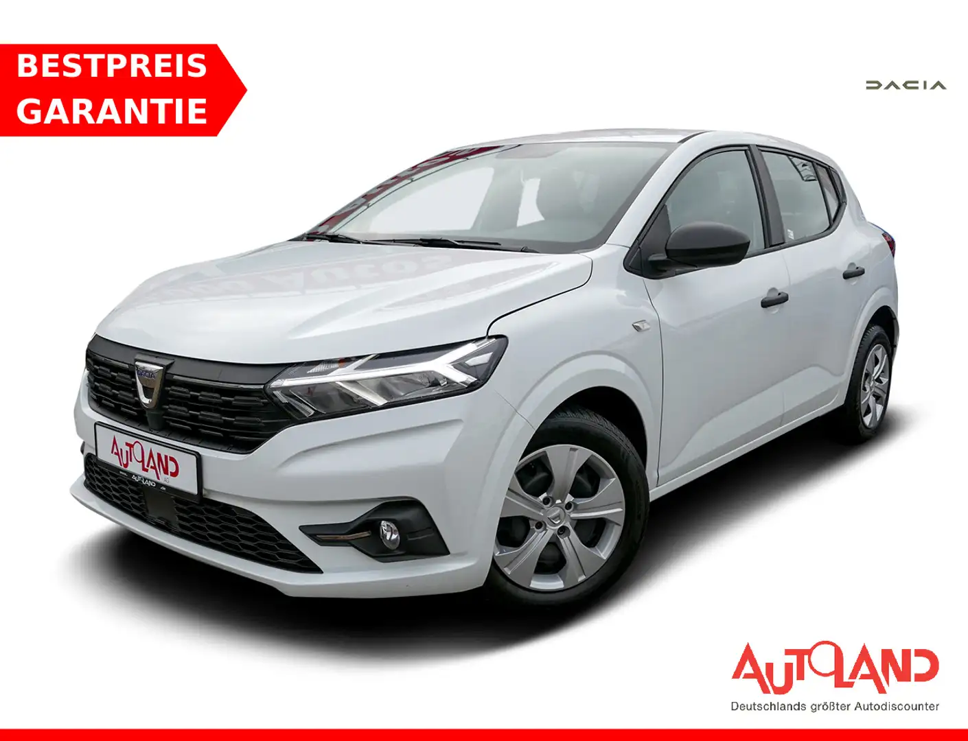 Dacia Sandero III 1.0 SCe AWR 1.Hand Bluetooth Tempomat Weiß - 1
