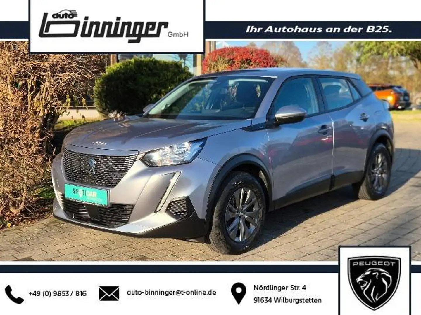 Peugeot e-2008 Active - Elektromotor/3D-Navi/Sitzheizung/LMF Silber - 1