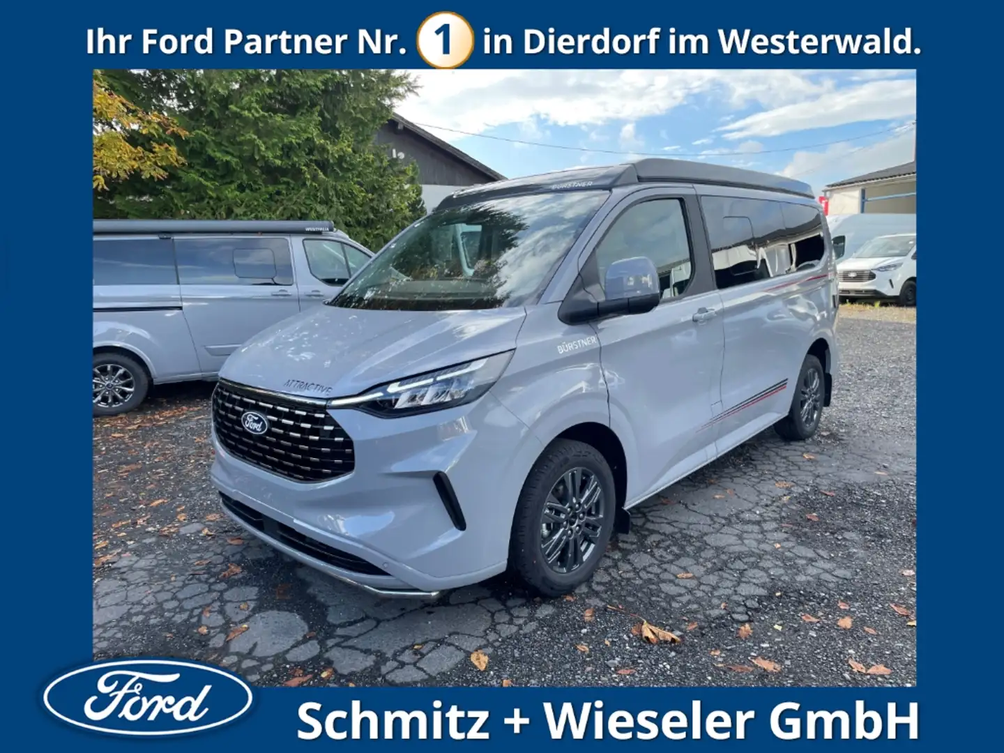 Ford Tourneo Custom Bürstner Copa C500 Casa Pino Navi Marksie Gris - 1